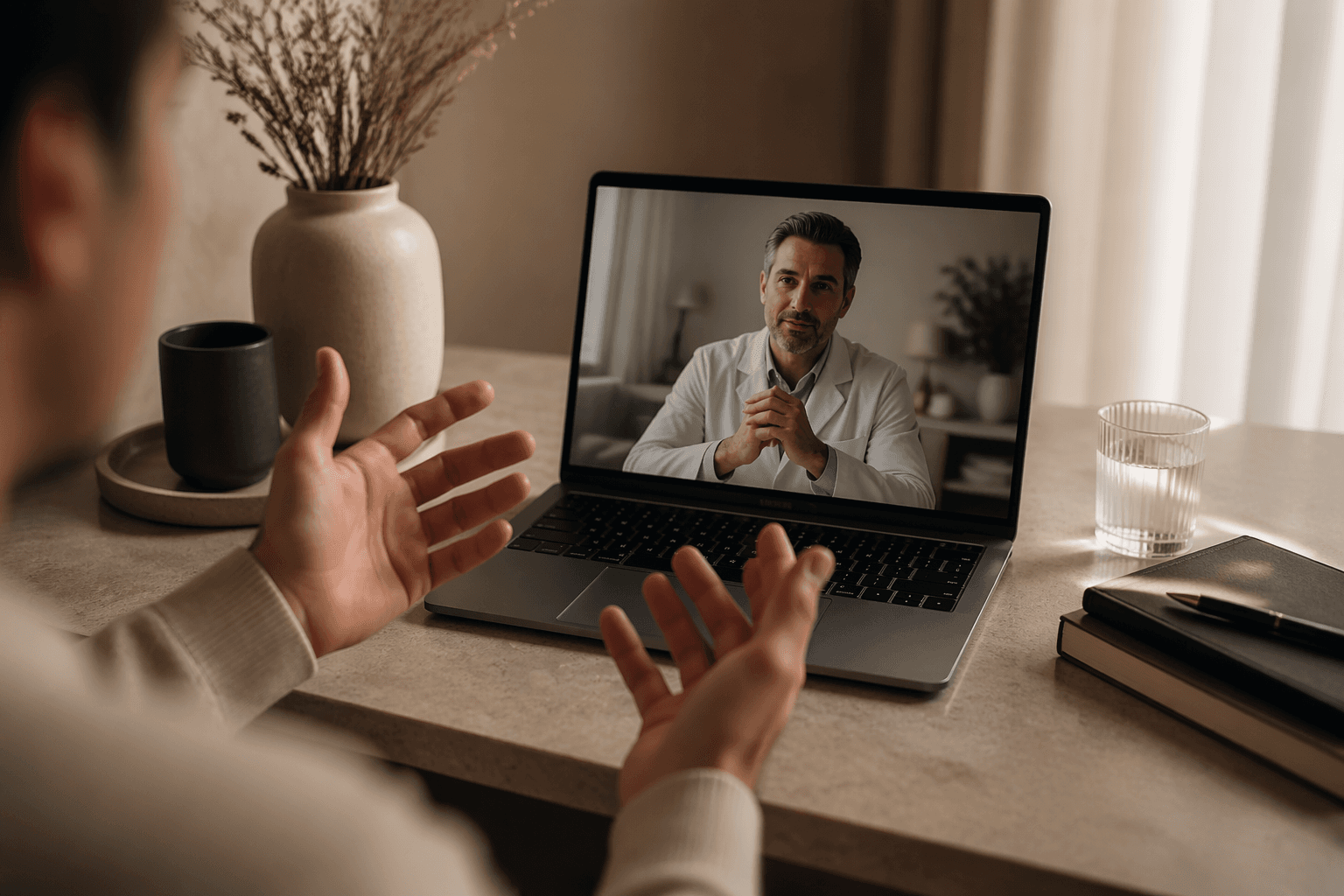 Private telehealth consultation